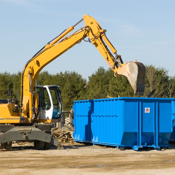 what size residential dumpster rentals are available in Oliver